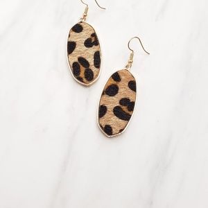 Ivonne Leopard Drop Earrings